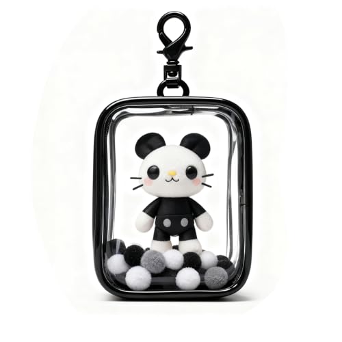 -/ブラック，15cmぬいぐるみ用/-・Size:ブラック，15cmぬいぐるみ用・1この収納ポーチは柔らかく、ポンポンボール付きで、お人形を安全に保管し、水やホコリから守ります。お人形をいつも新鮮に保つことができます。