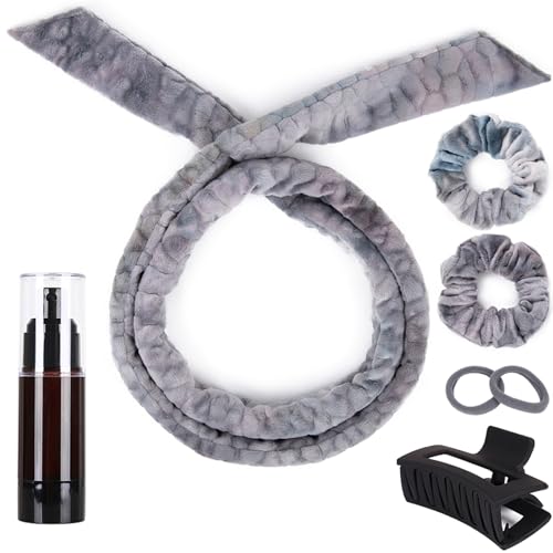 ヒートレスカーラー 7 点セット 寝てる間に巻き髪 DIY 寝ながらカーラー 全長 155cm 幅 4cm 女性専用 ..