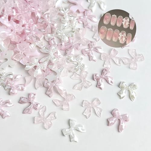 200個 ネイルパーツ リボン 3D 立体 蝶結び ネイルパーツ 可愛い 大きめ ネイル リボン パーツ ネイル..