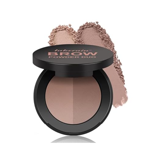 MIRUOKOUアイブロウパウダー 2色 アイブロウ パウダー 眉 眉毛 ナチュラルウオータープルーフ ふんわり（ 05#エボニー）