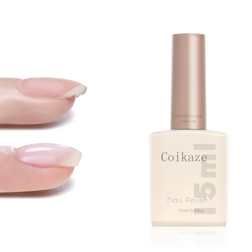 Coikaze HEMAフリー ファイバージェル TPOフリー 割れ爪補修 ヘマフリー ジェルネイル ベース 繊維入り..