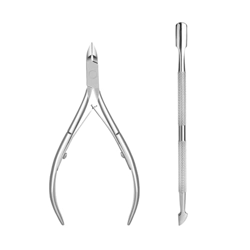 キューティクルニッパー キューティクルプッシャー 甘皮ケアツール キューティクルカッター ネイルニッ..