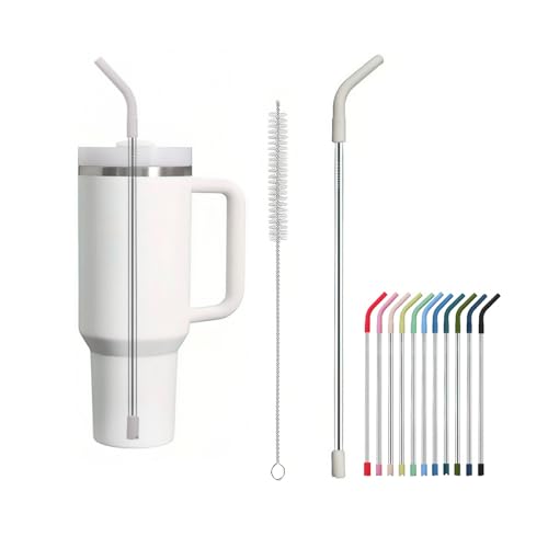 ポクミル スタンレー（stanley）タンブラーに適用 ステンレ スシリコン ストロー 22.5/25.5/29/31.5/34/37.5cm