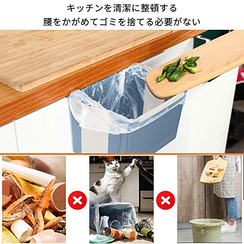 ゴミ箱 壁掛けゴミ箱 車載ゴミ箱 収納ボックス 吊り下げゴミ箱 折りたたみゴミ箱 ダストボックス 大口径 ぶら下げごみ箱 キッチン調理台/シンク