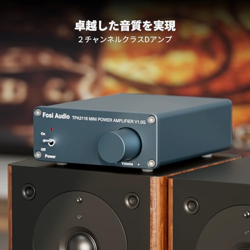 Fosi Audio V1.0 �����ǥ��������2�����ͥ� ���ƥ쥪HiFi�ǥ����륢��� �ѥ����� TPA3116�ߥ� ���饹D�����