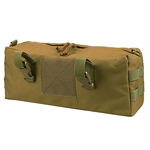 JETEDC ジェットイデイシイ molle バッグ サバゲーバッグ バックパック サバゲー 釣り 小物入り 通勤 ブラック 黄