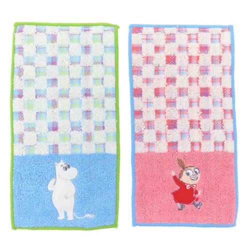 丸眞 ポケットタオル 2枚組 ムーミン ブロックカラー 入園入学グッズ 入園入学準備 保育園 幼稚園 小学..