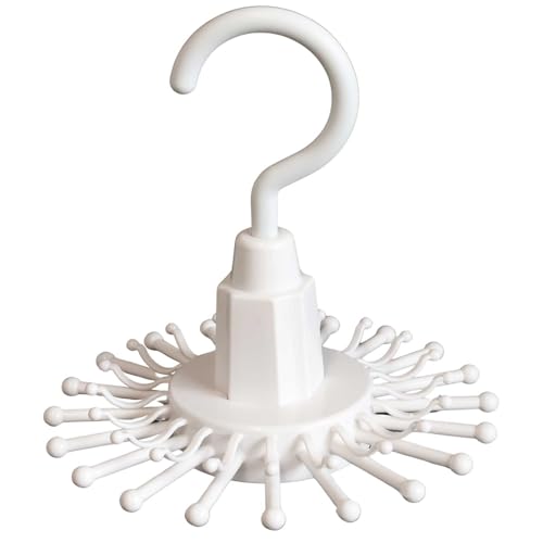 サワフジ 洋服ハンガー ハンガーギャラリー ネクタイハンガー ネクタイストッパー20 スノーホワイト 20..