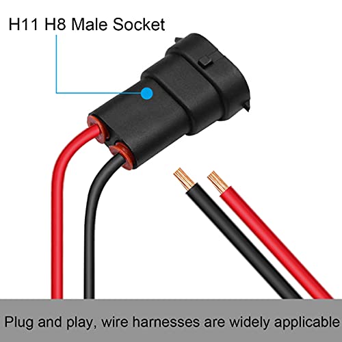 Xiatiaosann 10�� H11 H8 880 881 �� LED �Υإåɥ饤�ȤΥե������� LED �Υ饤�� �С��Υ����åȡ�������