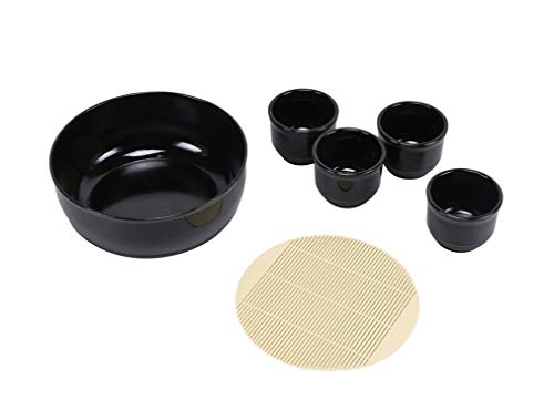 パール金属 そうめん鉢 猪口 4個セット プラスチック すのこ付 日本製 風味処 HB-5804