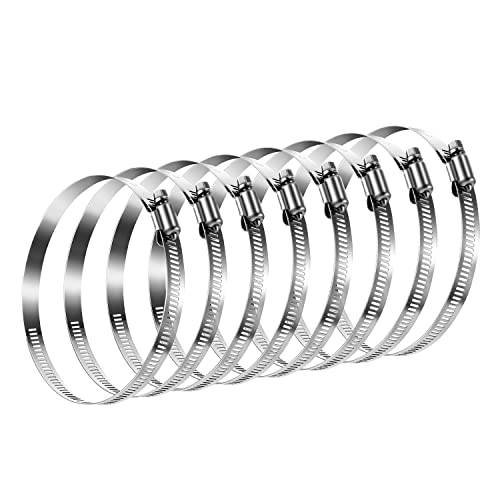 ホースバンド 強力オール ホースクランプ 46-70mm 8個セットテンレスホースバンド 304ステンレス鋼 調整可能 強力固定