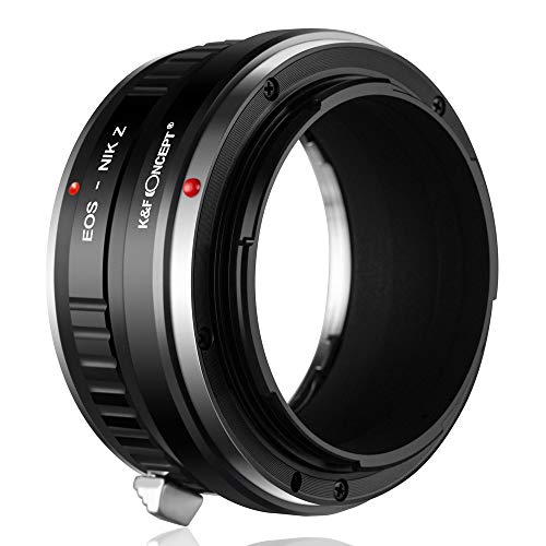 K&F CONCEPT メーカー直営店 マウントアダプター Canon対応 EOSレンズ-Nikon対応 Zカメラ キヤノン対応EFマウント ニ