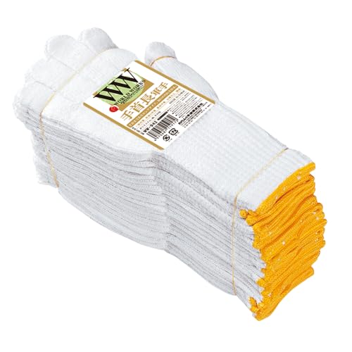 おたふく手袋 軍手 手首長 7ゲージ トクボー 約800g/ダース WW-942 フリー ホワイト