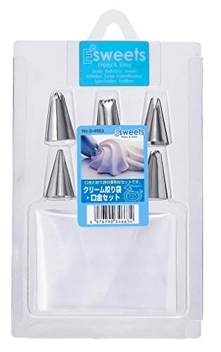 パール金属 EEスイーツ クリーム 絞り袋 ・ 口金 セット D-4663