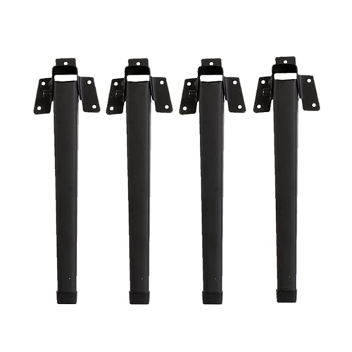 Rakuten - 和気産業Waki Sangyo ローテーブル折りたたみ脚 角脚 マットブラック 取り付け高さ295mm 4本入り 木ネジ20本入り 机 テーブル