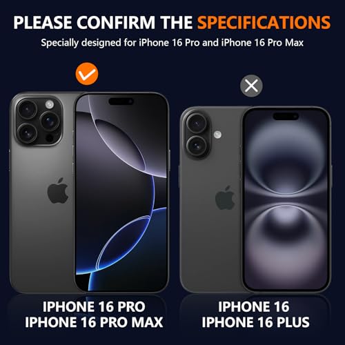 Suoman for iPhone 16 Pro/16 Pro Maxカメラレンズカバー アイフォン16プロ/プロマ...