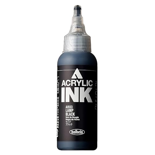 ホルベイン アクリリック［インク］AI933 100ml ランプ ブラック 15933