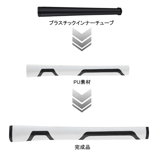 MAZEL マゼル ゴルフパターグリップ 滑り止め 超軽量 快適 ゴルフパター用グリップ...