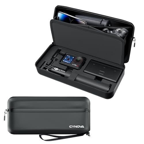 Camera Cases - CYNOVA 黒のDJI ACTION 5 Pro 用キャリーバッグDJI Osmo Action4/ DJI Action 3 ケース 耐衝撃