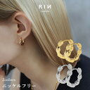 ピアス 18k 18金 金属アレルギー フープピアス ニッケルフリー 18kコーティング リングピアス キャッチレス シンプル レディース おしゃれ かわいい ...