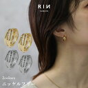 ピアス 18k 18金 金属アレルギー 3連 クロス フープ リング つけっぱなし キャッチレス ワンタッチ ニッケルフリー セカンドピアス 18kコーティング...
