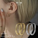 ピアス 18kコーティング フープピアス 金属アレルギー つけっぱなし シルバー ゴールド ニッケルフリー リングピアス レディース セカンドピアス 耳たぶ キ...
