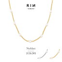 ネックレス パールネックレス パール レディース 16k 16kコーティング チェーン チェーンネックレス シンプル アクセサリー ロジウムコーティング カジュアル シルバー ゴールド 結婚式 かわいい おしゃれ 大人 上品 フォーマル 冠婚葬祭 オケージョン 凛(4)