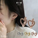 ピアス ハート ハートピアス 金属アレルギー ニッケルフリー ロジウムコーティング 18kコーティング レディース キャッチレス シルバー ゴールド ピンクゴー...