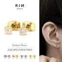ピアス 金属アレルギー ハート スクエア 18k 18金 つけっぱなし 18kコーティング レディース シンプル シルバー ゴールド かわいい セカンドピアス ...