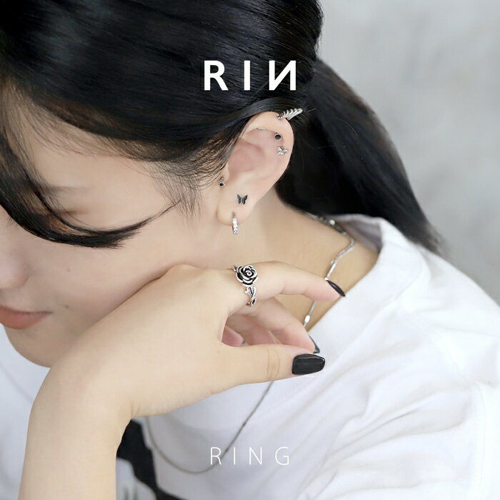 シルバー リング フリーサイズ 12号 から 16号 指輪 花 フラワー シルバー ゴールド レディース メンズ 人差し指 薔薇 ゴールドリング シルバーリング レディースリング おしゃれ プレゼント 安い おすすめ フリーサイズリング アンティーク調 バラ 凛