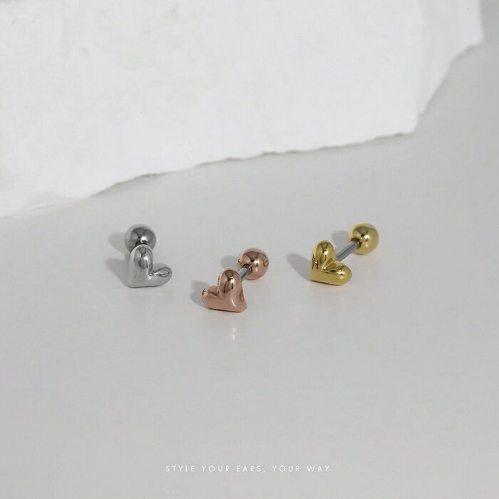 軟骨ピアス ボディピアス 16G ハート ピアス 金属アレルギー サージカルステンレス...