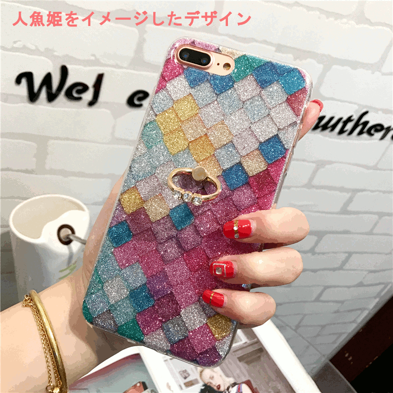 iPhoneX ケース iPhone8ケース iPhone8Plus iphone7ケース iphone7plus iphoneケース リング付き 人魚姫イメージ スマホケース iphone6ケース iphone6s iphone6plusカバー iPhoneXS iPhoneXR iPhoneXSMax リングケース スマホカバー ring メール便 送料無料