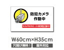 \クーポン配布中♪/送料無料 プレート看板【防犯カメラ作動中】防犯カメラ設置 アルミ複合板 W600mm×H350mm 激安看板 厚さ3mm 不法投棄 監視中 24時間 通報 おしゃれ 英語 防水 録画中 不審者 警告 注意 駐車場 店舗用 いたずら防止 万引き 警戒 目立つ 屋外