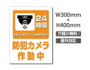 【お得なクーポン配布中】送料無料 プレート看板【防犯カメラ作動中】アルミ複合板 W300mm×H400mm 激安看板 厚さ3mm 不法投棄 監視中 24時間 通...