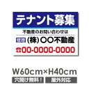 【お得なクーポン配布中】【名入れ対応】テナント募集 看板「テナント募集」プレート看板 案内 注意看板 プレート W60cm×H40cm パーキング 不動産 管理...