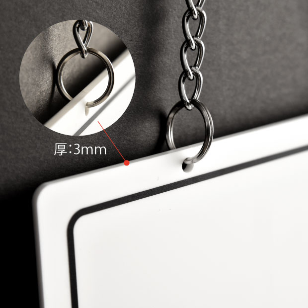 「一生懸命営業中 がんばって仕込中」アクリル 看板 W150mm×H300mm 両面サイン プレート チェーン付き 吊り下げ サイン おしゃれ ショップ 店舗用 ドアサイン 開店 閉店 ドアプレート レストラン カフェ 案内板 飲食店 準備中 壁飾り インテリア