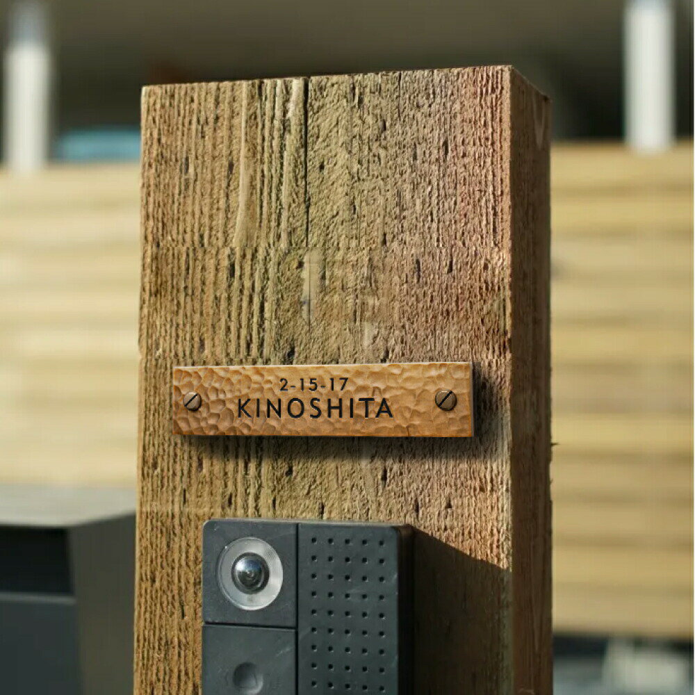 ＼アルミ 表札 アイアン 玄関 W160mm×H35mm×5mm エッチング 戸建て オシャレ 手書...