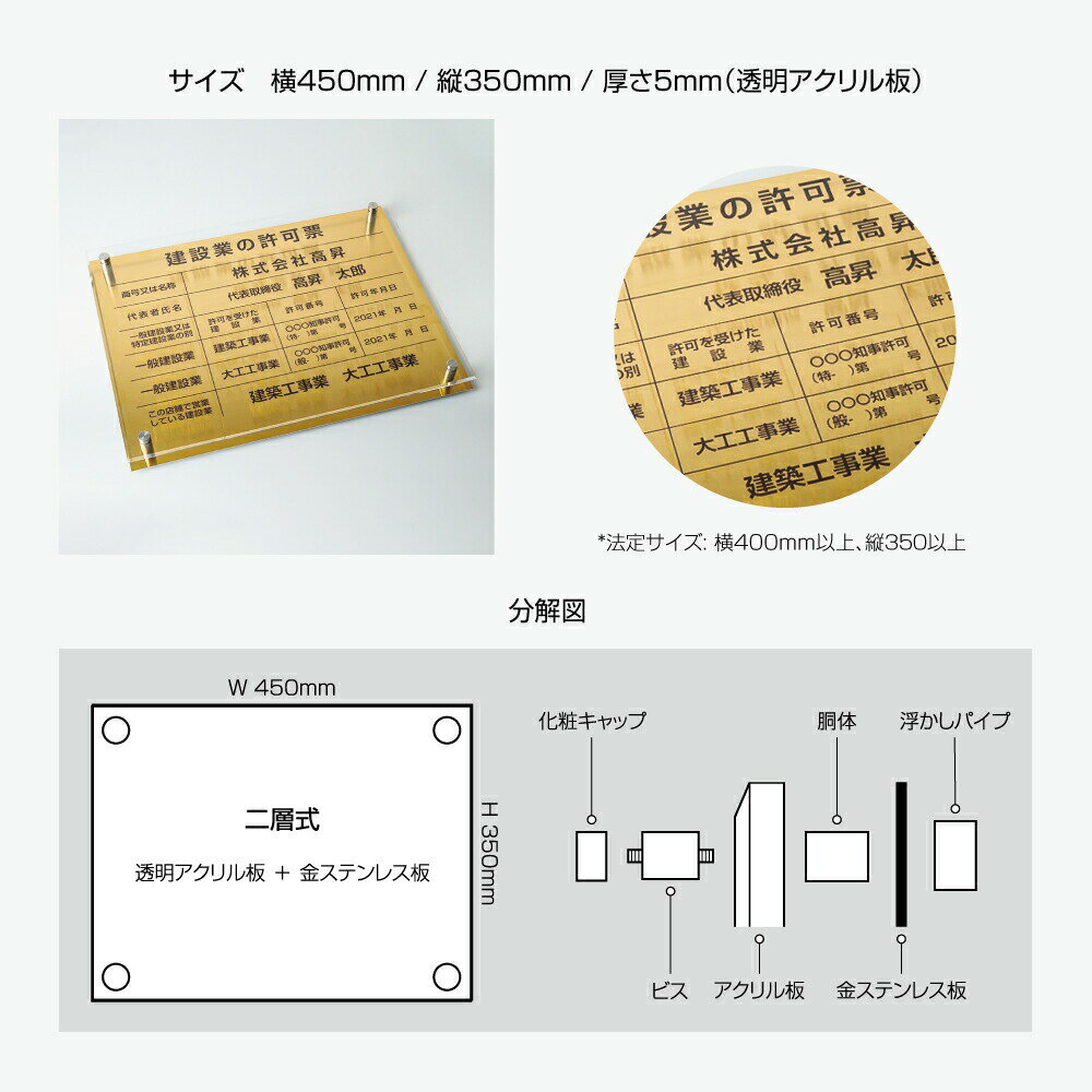 ＼クーポン配布中♪/登録電気工事業者登録票 看...の紹介画像3