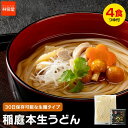 \つるっともちもち!稲庭本生うどん!/送料無料 生麺タイプ 稲庭本生うどん 4食 比内地鶏濃縮めんつゆ付き 本生うどん 冷やしうどん うどん 秋田 名産 アレンジ料理 簡単料理 本場の味 長期保存可能 常温保存可能 林泉堂