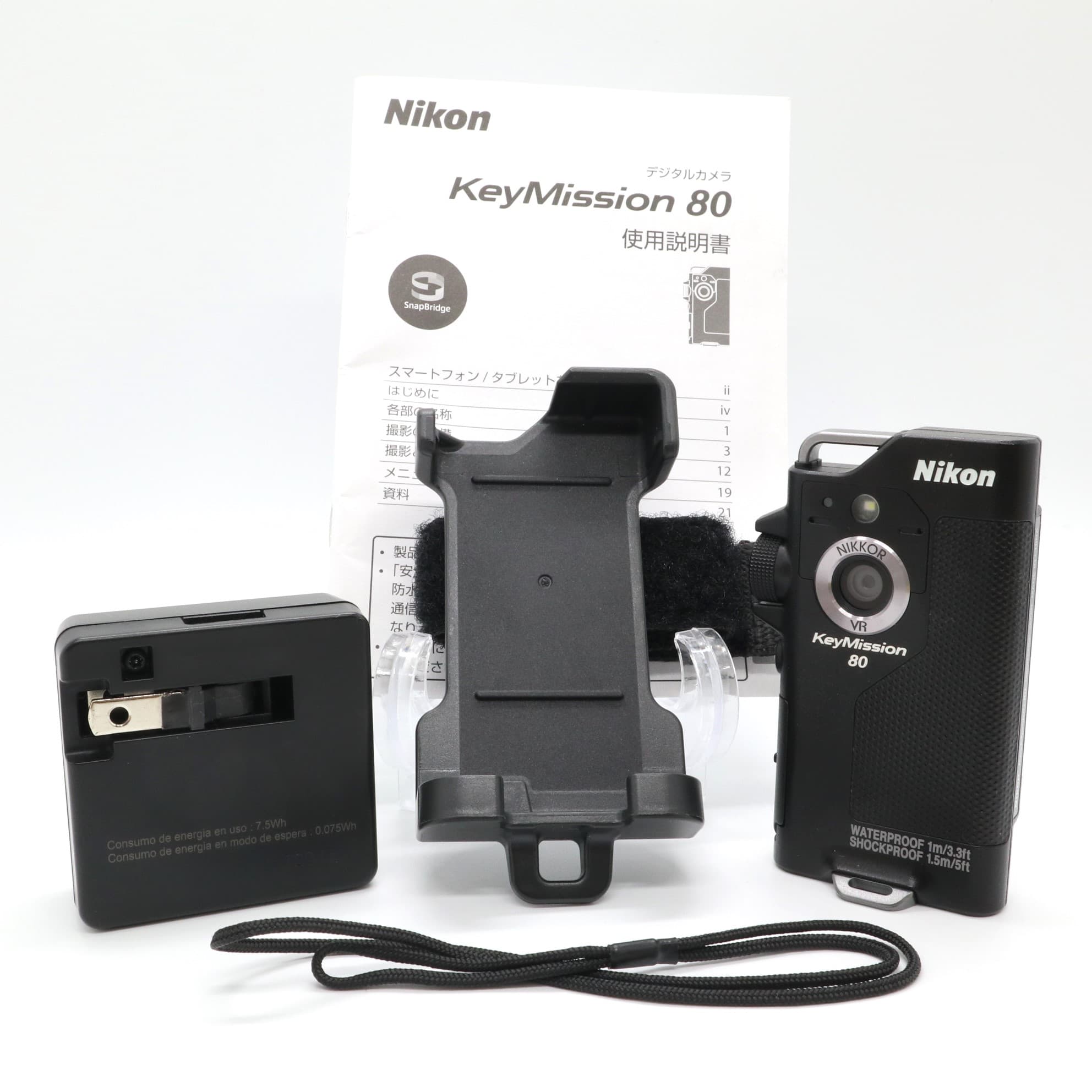 【中古】 《極上美品》 コンパクトカメラ NIKON KeyMission 80 ブラック ニコン  ...