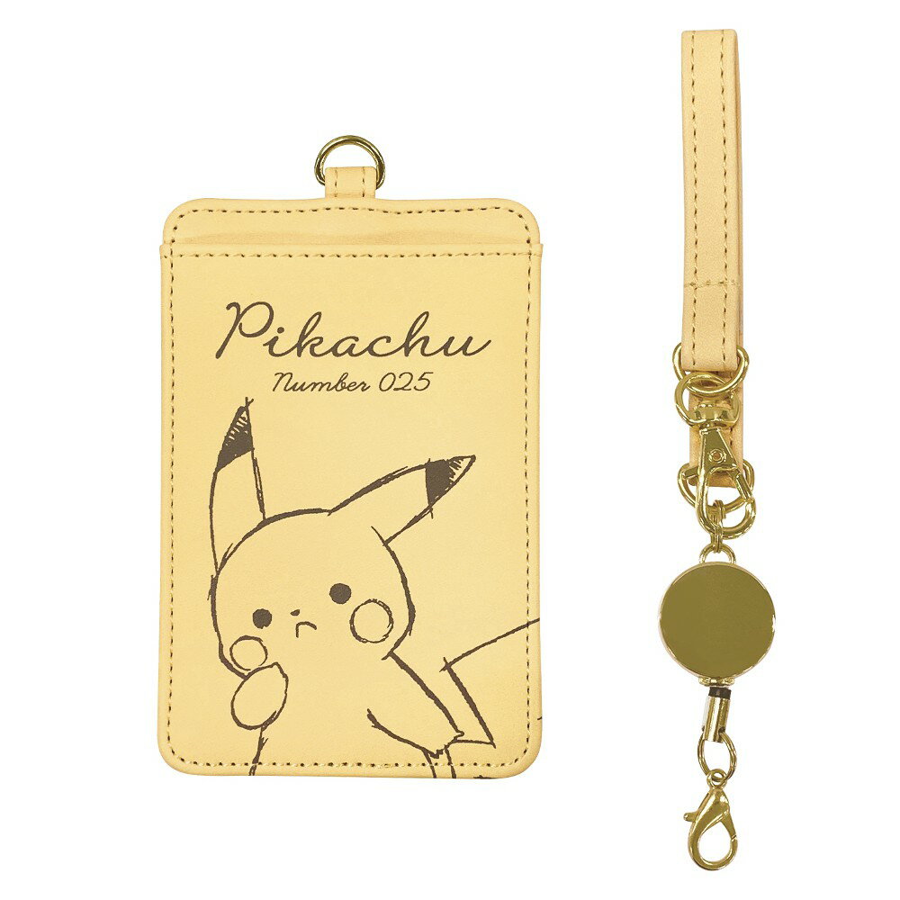 【当店P最大20倍＋最大2000円OFFクーポン】　ポケモン シングルパスケース BASICピカチュウ リール付き パスケース ホルダー カード IC 定期 マスコット ケース 入れ キャラクター