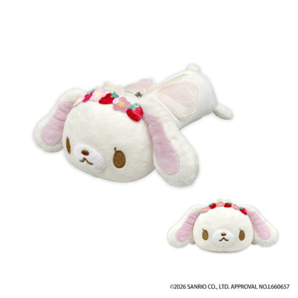 サンリオ シュガーバニーズ もふもふペンポーチ ぬいぐるみペンケース ペンポーチ 筆箱 ペン入 キャラクター サンリオ しろうさ くろうさ rinsmile--10002908 りんすまいる 楽天市場店 サンプル画像2