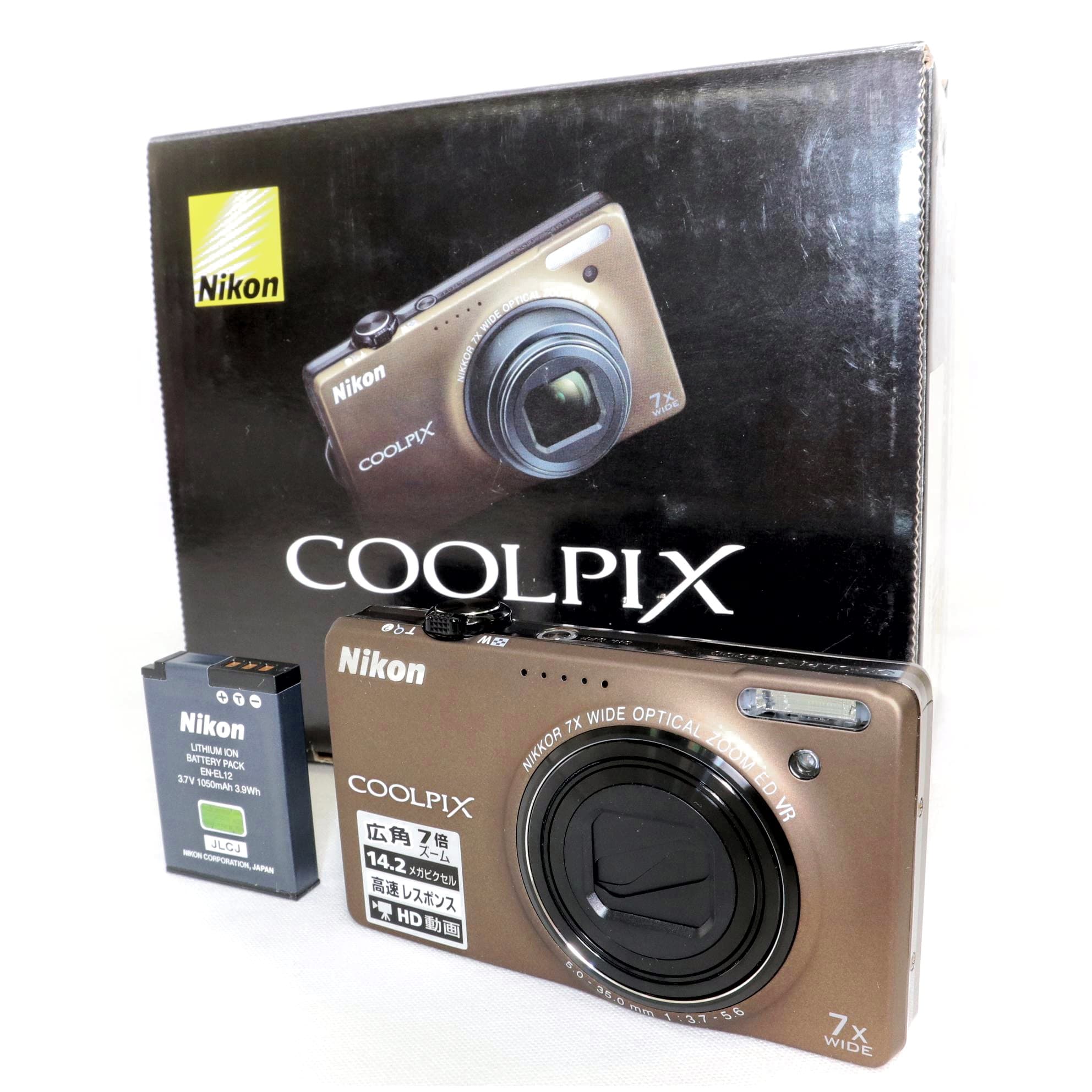 【中古】 《新品級》デジカメ ニコン NIKON COOLPIX S6000 ソフトブラウン コンパクトデジタルカメラ コンデジ クールピクス k2566