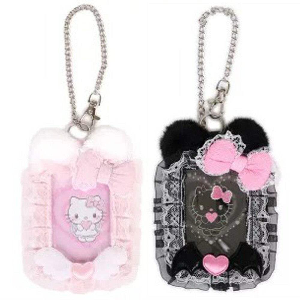 【決算最終SALE！最大P20倍＋2000円OFFクーポン】 サンリオ ハローキティ 天使 小悪魔 カード ケース パス トレカ IC 定期 入れ キーホルダー ストラップ デコ ふわふわ キャラクター 推し活のサムネイル