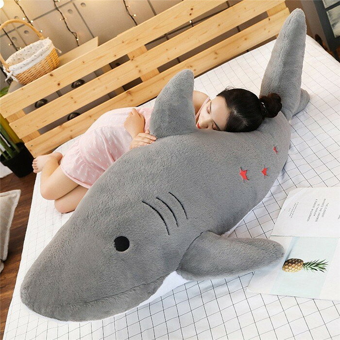 ぬいぐるみ サメ くじら 鯨 抱き枕 彼女 恋人 キッズ 子ども ふわふわで癒される かわいい ジンベイザメ 子供 誕生日 記念日 結婚式 一人暮らし プレゼント ギフト 出産祝い さめ 100cmの商品画像 3
