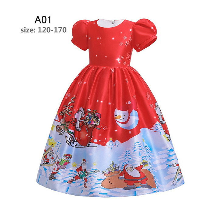 クリスマス衣装 半袖 可愛い コスチューム サンタ ベビー 子供服クリスマス 衣装 子供 女の子 ドレス 2点セット プリンセス 子供用 仮装 パーティー 子ども こども キッズ kids 出し物 キッズドレス イベント コスプレ 発表会 結婚式 卒業式 入園式 七五三 パーティー 3