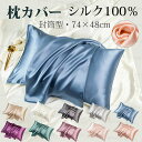 枕カバー シルク 100% 両面 美髪 まくらカバー 19匁 48×74cm シルクファスナー 天然 シルクマクラカバー 枕 カバー 柔らかい オールシーズン ...
