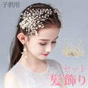 【2個セット】ヘアアクセサリー パールフラワー 女の子 ピアノ 発表会 ヘッドドレス 髪飾り 子供用 レディース キッズ ヘアクリップ サイドクリップ イベント...