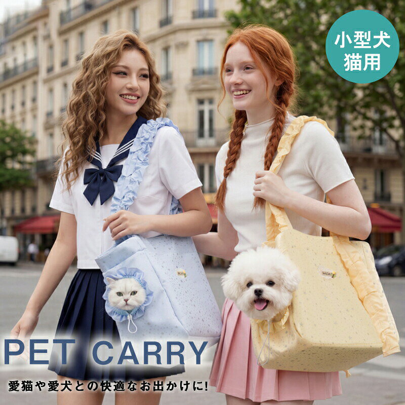 ペットキャリーバッグ 四季対応 ショルダー 斜め掛け 手提げ 2WAY 猫 小型犬 お出かけ 持ち運び便利 外出用ペットバッグ チワワ おしゃれ かわいい 通気性抜群 軽量 お出かけ ドライブ 旅行