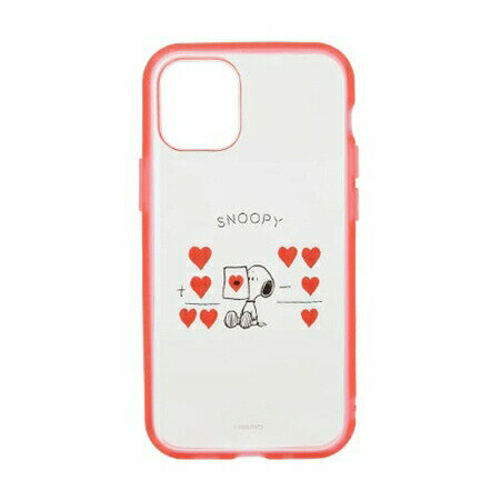 Rakuten - 【楽天スーパーセール割引】ピーナッツ IIIIfit Clear iPhone12mini対応 ケース SNG-510C ハート PEANUTS スヌーピー 耐衝撃ケース クリアケース 透明ケース 持ちやすい グリップ ラウンド